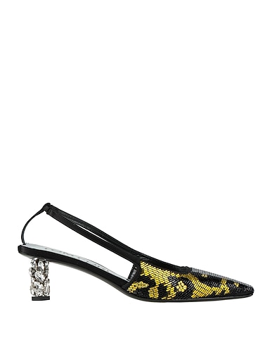 TOM FORD Pumps Schwarz Leder, Gewebefasern