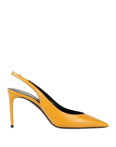 SAINT LAURENT Court Marigold Leather