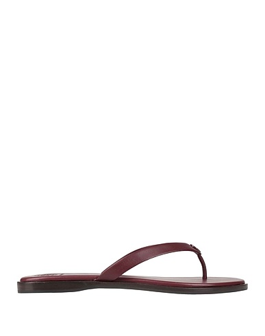 TORY BURCH 플립플랍 버건디 송아지 가죽