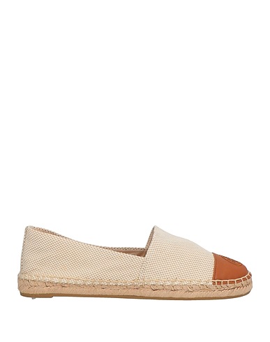 TORY BURCH Espadrilles Beige Textile fibres, Leather