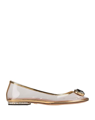 GIAMBATTISTA VALLI Ballet flats Transparent Leather, Synthetisches Material