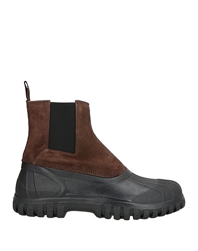 DIEMME Ankle boot Dark brown Leather, Rubber