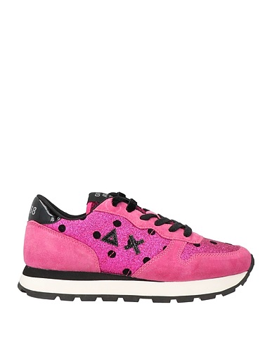 SUN 68 Sneakers Fuchsia Leather, Textile fibres