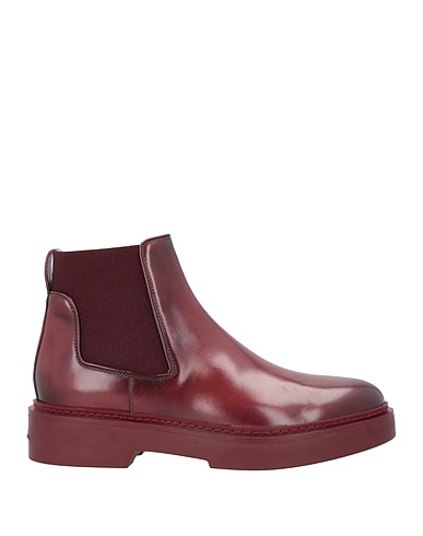 SANTONI Ankle boot Burgundy Leather