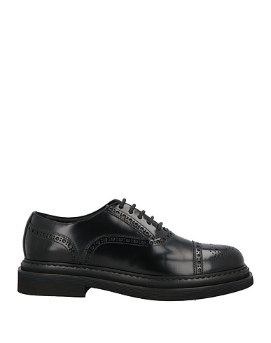 DOLCE&GABBANA Laced shoes Black 100% Calfskin