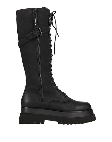 REPLAY Boots Black Textile fibers