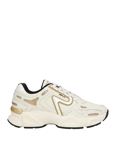 REPLAY Sneakers Ivory Textile fibers, Synthetisches Material