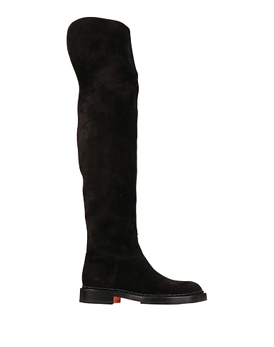 SANTONI Boots Black Leather