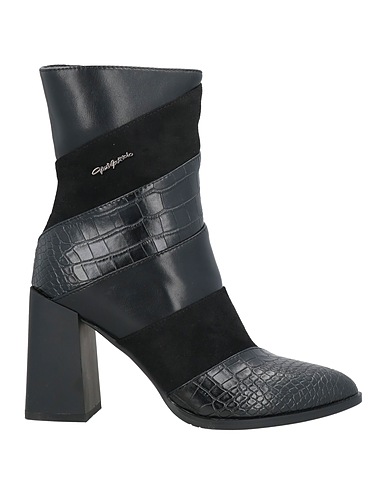 GAI MATTIOLO Ankle boot Black Textile fibres, Synthetisches Material