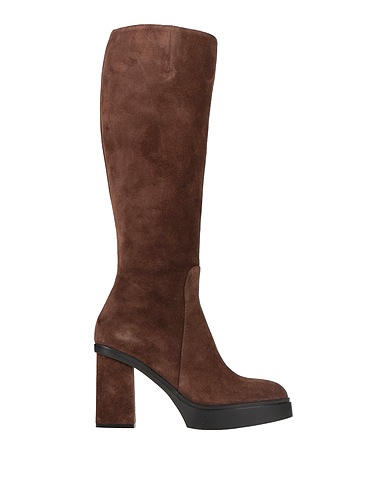 SANTONI Boots Chocolate brown Leather
