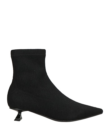 EMANUÉLLE VEE Ankle boot Black Textile fibres