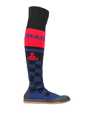 VIVIENNE WESTWOOD Bottes Bleu marine Fibres textiles