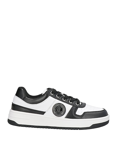 JUST CAVALLI Sneakers White Leather, Polyurethane