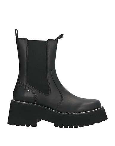 LIU •JO Ankle boot Black Leather, Synthetisches Material, Elastic fibres