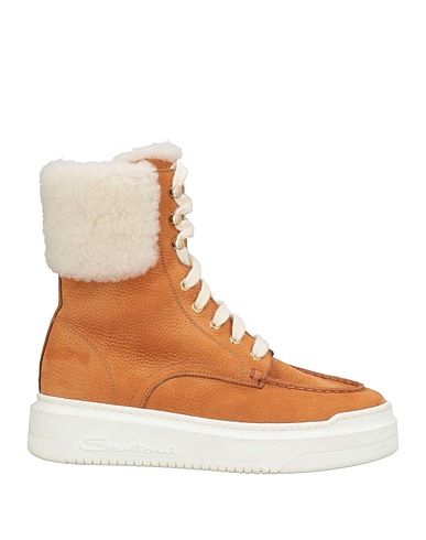 SANTONI Ankle boot Tan Leather