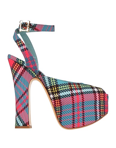 VIVIENNE WESTWOOD Sandals Turquoise Textile fibers