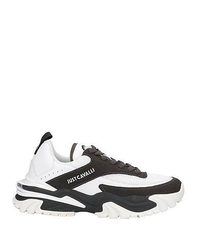 JUST CAVALLI Кеды и кроссовки Кожа, Текстильное волокно