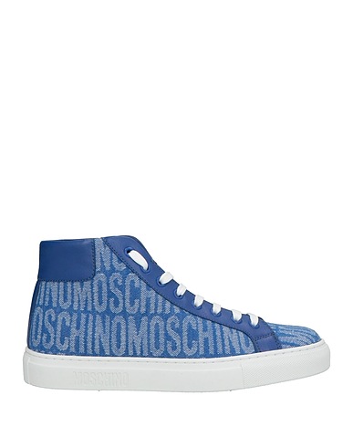 MOSCHINO Sneakers COUTURE Μπλε Ίνες υφασμάτων, Δέρμα