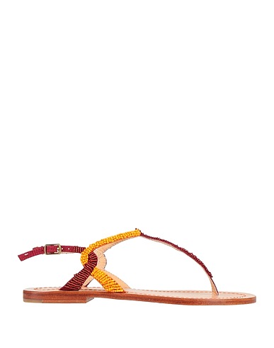MALÌPARMI Flip flops Burgundy Textile fibers