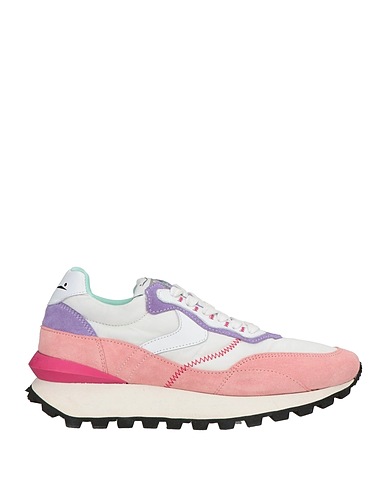 VOILE BLANCHE Sneakers Light pink Leather, Textile fibres