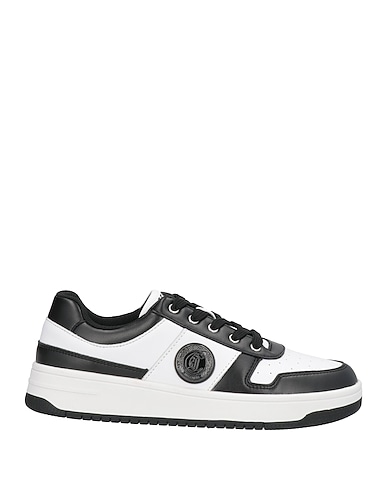 JUST CAVALLI Sneakers White Leather, Polyurethane