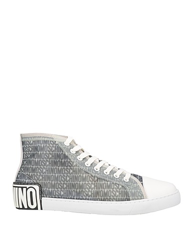 MOSCHINO Sneakers COUTURE
 Bianco Pelle, Fibre tessili, Gomma