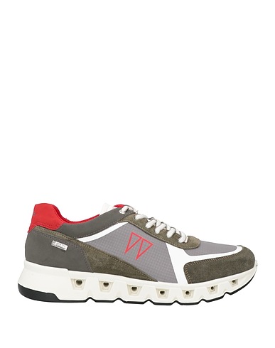 IGI&CO Sneakers Dark green Leather, Textile fibers