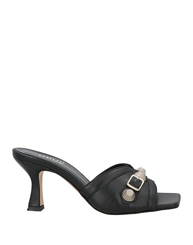 OVYÉ Sandals Black Leather