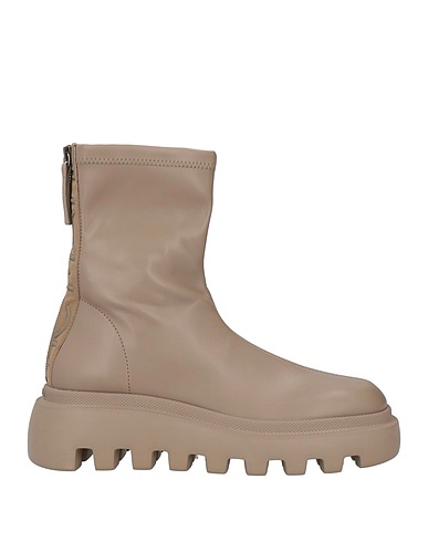 VIC MATIĒ Stiefelette Maulwurfsgrau Leder