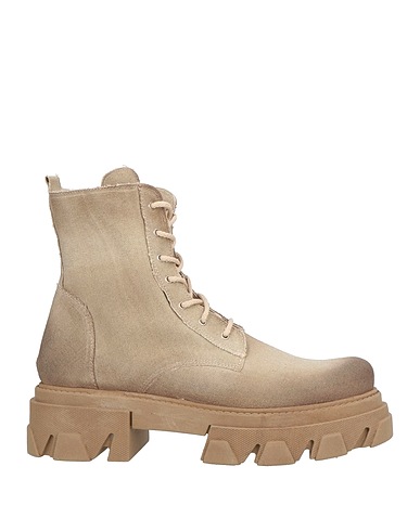 OVYÉ Ankle boot Khaki Textile fibers