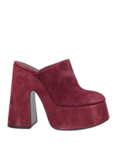 VIC MATIĒ Mules and clogs Burgundy Leather