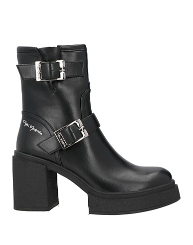 GAI MATTIOLO Ankle boot LOVE TO LOVE Black Textile fibres