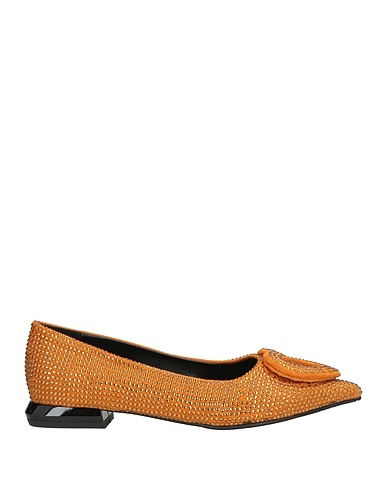 TOSCA BLU Ballet flats Brown Textile fibers