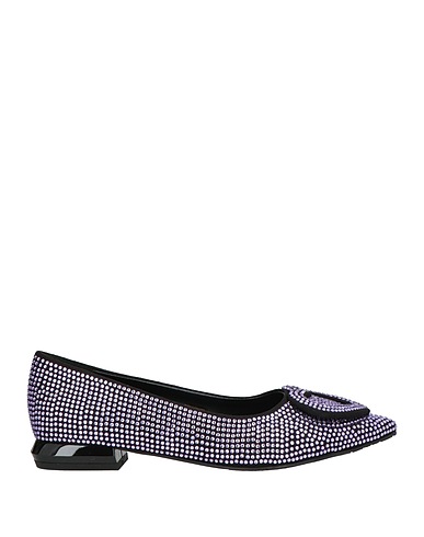 TOSCA BLU Ballet flats Purple Textile fibers