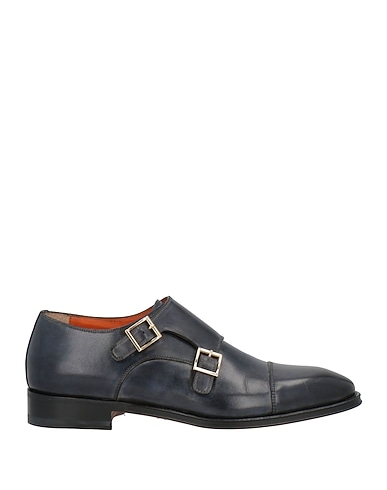 SANTONI Loafers Midnight blue Leather