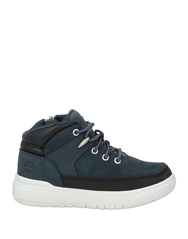 TIMBERLAND Ankle boot Navy blue Leather, Textile fibres