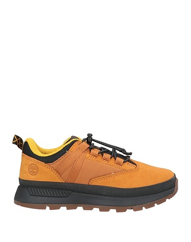 TIMBERLAND Ankle boot Tan Leather, Textile fibres