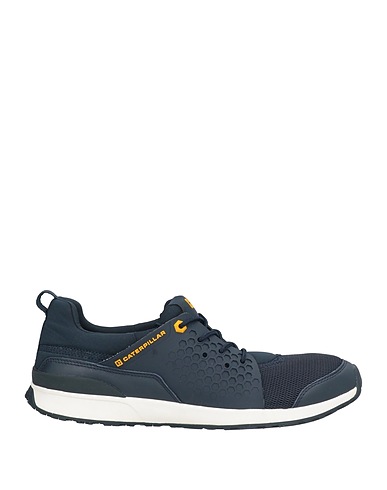 CATERPILLAR Sneakers Blu navy Pelle, Fibre tessili