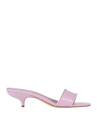 MANOLO BLAHNIK Sandals Pink Leather
