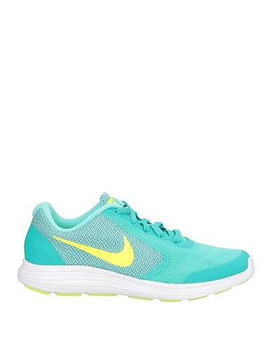 NIKE Sneakers Turquoise Textile fibres, Synthetisches Material