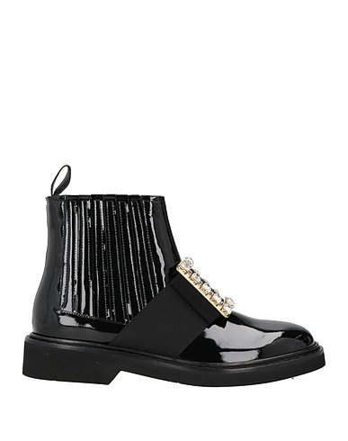 ROGER VIVIER Stiefelette Schwarz Leder