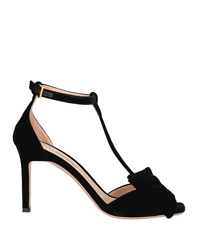 TOM FORD Sandals Black Viscose, Leather