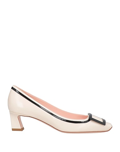 ROGER VIVIER Court Off white Leather