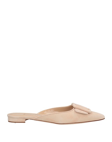 MANOLO BLAHNIK Mules and clogs Beige Leather