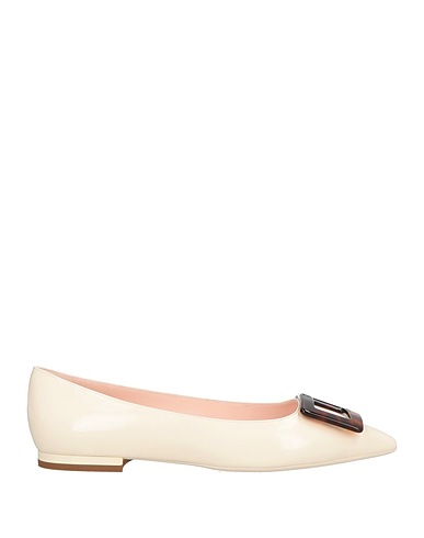 ROGER VIVIER バレリーナ アイボリー 革（なめし加工）