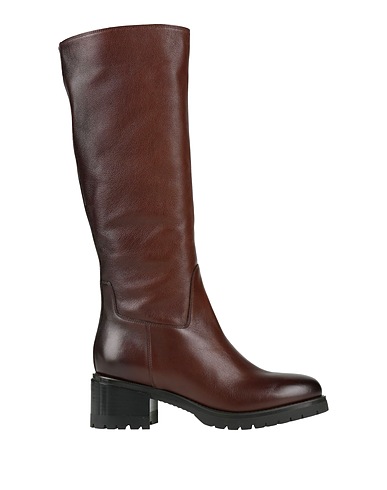 SANTONI Boots Chocolate brown Leather