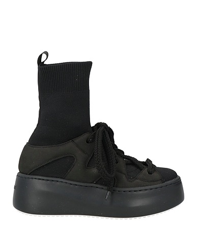 VIC MATIĒ Sneakers Black Leather, Textile fibres