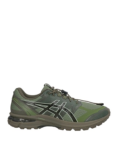 ASICS Sneakers Military green Textile fibres, Synthetisches Material