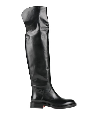 SANTONI Boots Black Leather