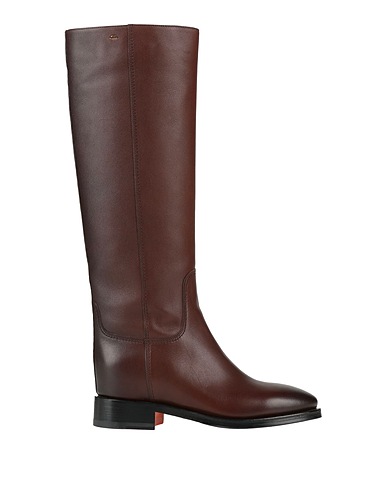 SANTONI Boots Chocolate brown Leather
